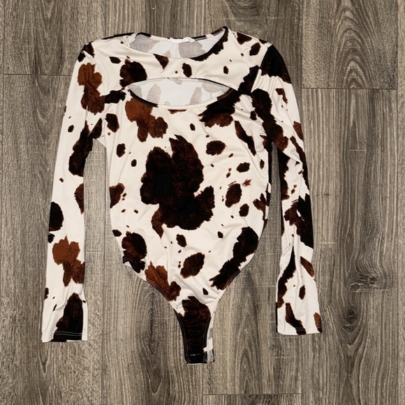 Cow print Body Suit - Picture 1 of 3